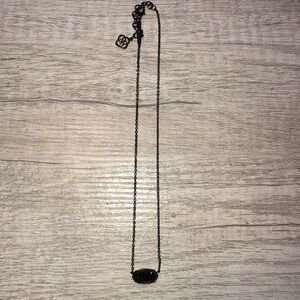 Kendra Elisa | Black Pendant Necklace Black Drusy